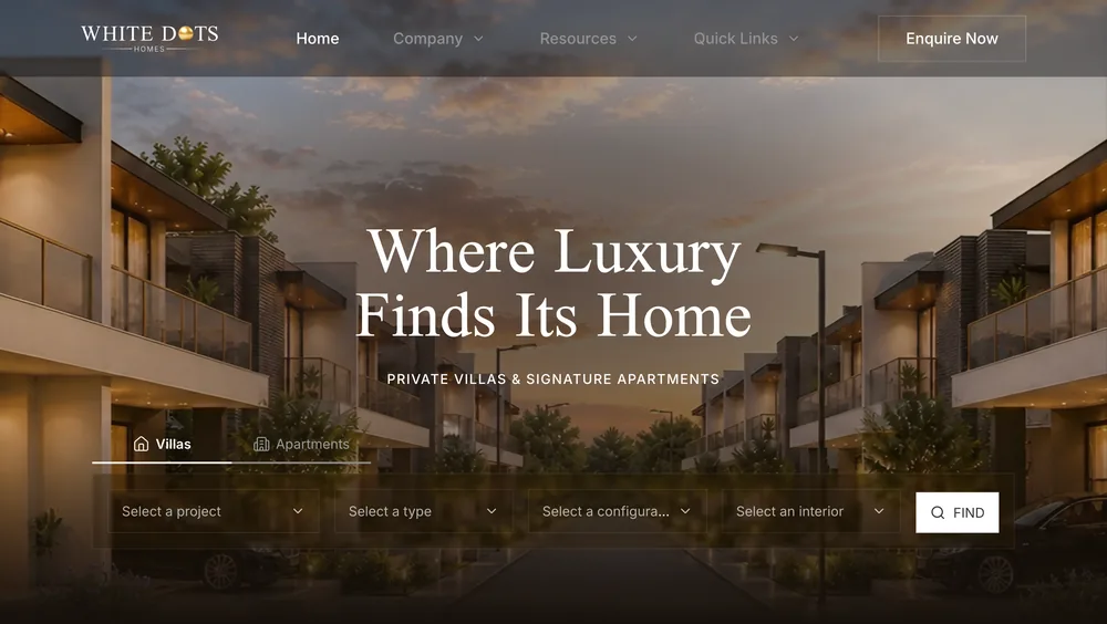 White Dots Homes home page